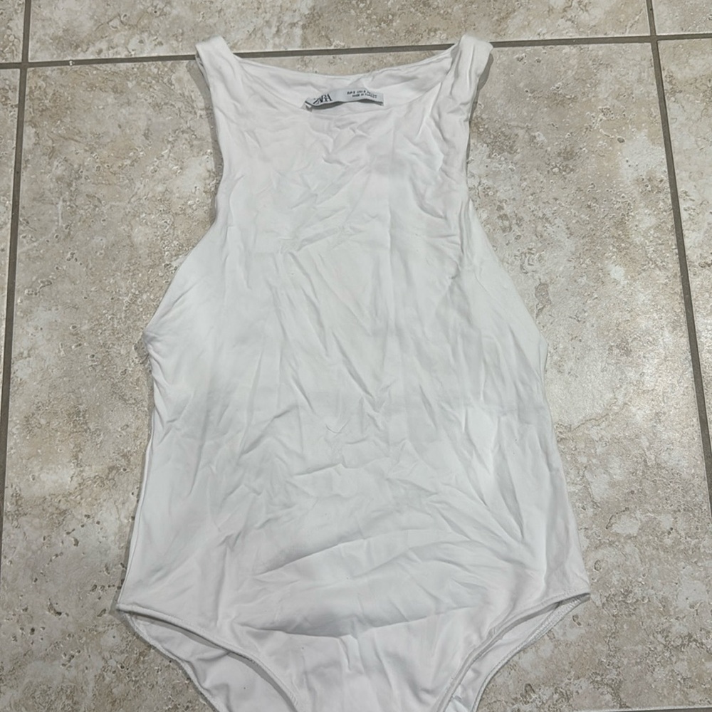 White Zara Bodysuit